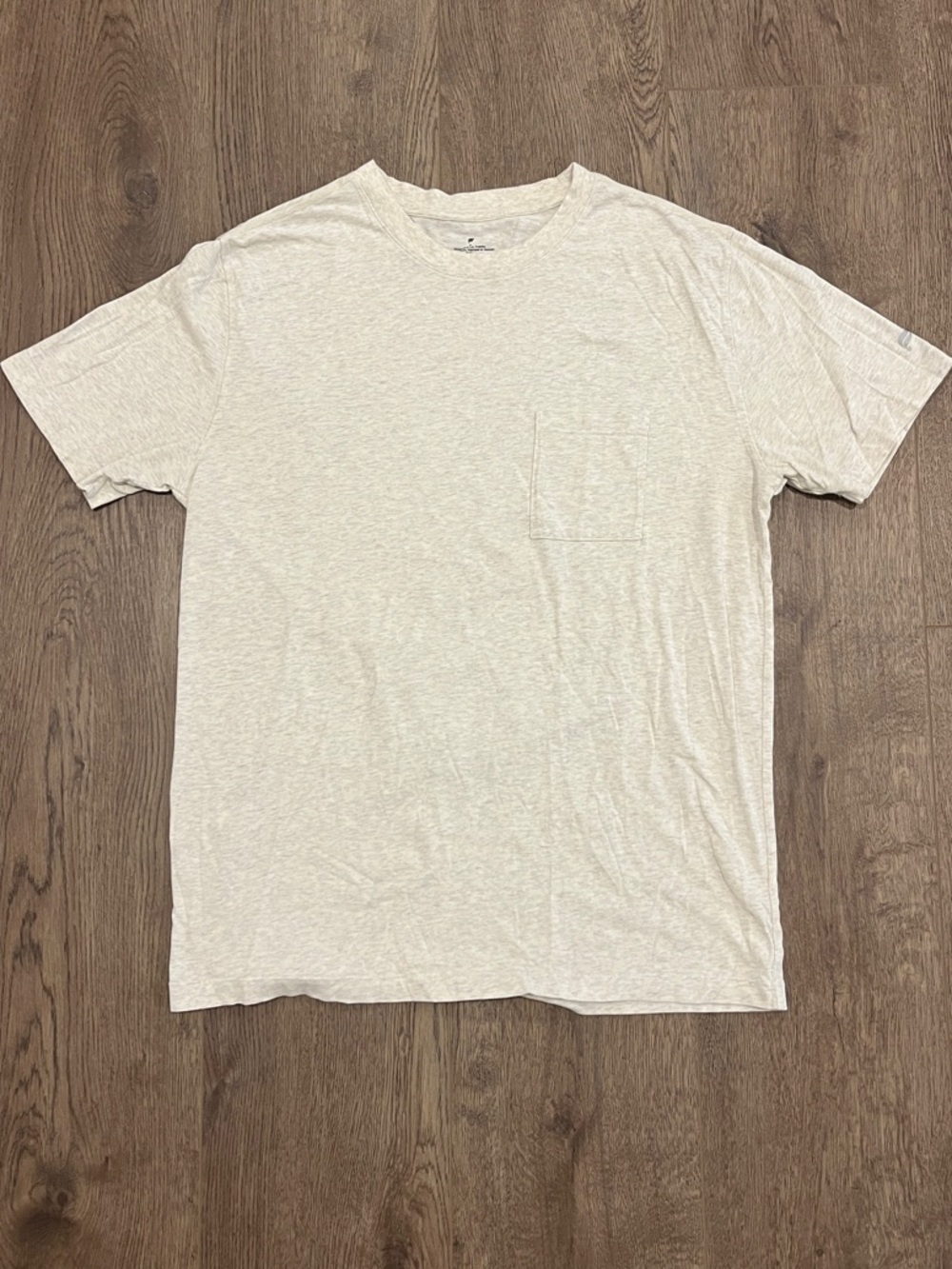 Fabletics Men's Pocket Tee — Light Cream